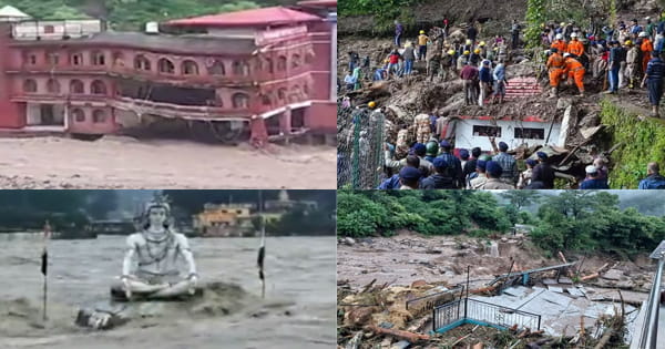 VIDEO : हिमाचल और उत्तराखंड में आफत की बारिश, भूस्खलन से अब तक 50 की मौत, दोनों पहाड़ी राज्य बेहाल...शिमला में मंदिर ढहने से 9 और सोलन में बादल फटने से एक ही परिवार के 7 की मौत