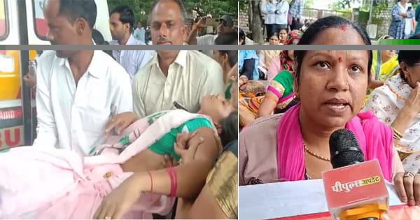 NHM संविदा आउटसोर्स कर्मचारियों का प्रदर्शन, महिला की बिगड़ी तबीयत; CM को राखी बांधने जा रही कार्यकर्ताओं को पुलिस ने रोका, देखें VIDEO