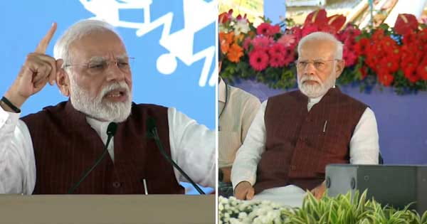 PM IN MP : पीएम मोदी ने INDI अलायंस को बताया घमंडिया गठबंधन, बोले- देश को फिर से गुलामी में धकेलना चाहते हैं विपक्षी दल