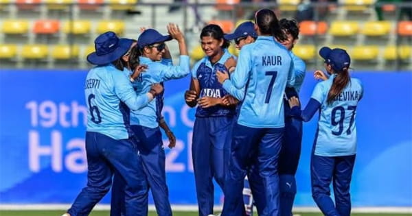 Asian Games 2023 : क्रिकेट में भारतीय महिला टीम ने रचा इतिहास, फाइनल में श्रीलंका को 19 रनों से हराकर गोल्ड जीता