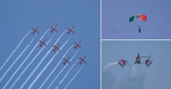 Flypast : एयर शो की फुल ड्रेस रिहर्सल, भोपाल के आसमान में गरजे फाइटर प्लेन्स, बड़े तालाब के ऊपर दिखाए हैरतअंगेज करतब