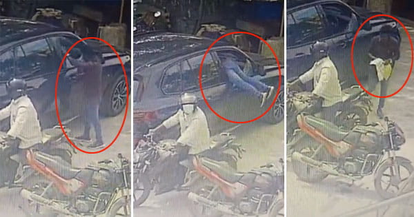 बेंगलुरु में कार से 13 लाख रुपए चोरी, 58 सेकेंड में खिड़की तोड़ पैसे उड़ा ले गए चोर; देखें VIDEO