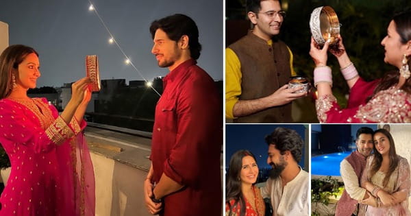Karwa Chauth 2023 : करवा चौथ पर चांदनी बन छाईं बॉलीवुड एक्ट्रेसेस, सोलह श्रृंगार में एक से बढ़कर एक रहा लुक; देखें तस्वीरें...