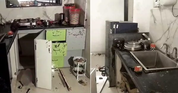 इंदौर : चाय बनाते समय फटा गैस सिलेंडर, एक युवती घायल; घर के दरवाजे टूटे, सामान हुआ अस्त-व्यस्त; देखें VIDEO