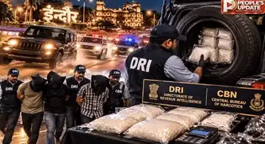 इंदौर में फिल्मी स्टाइल में पीछा कर DRI ने 3 तस्करों को पकड़ा:थार की स्टेपनी में छिपा रखी थी 7 किलो एम्फेटामाइन ड्रग्स