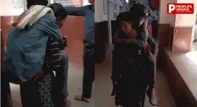 गुना जिला अस्पताल में स्ट्रेचर नहीं मिला तो भाई को पीठ पर लादकर वार्ड तक पहुंची बहन, व्यवस्था पर उठे सवाल